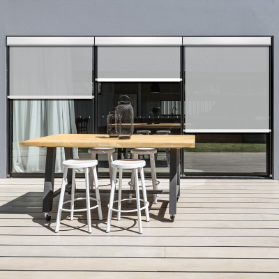 Store Enrouleur Extérieur Screen Motorisé - Blanc