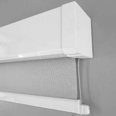 Store Enrouleur Extérieur Screen Motorisé - Blanc