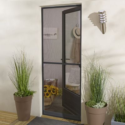 Moustiquaire porte battante aluminium pour porte - recoupable