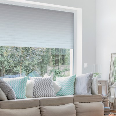 Volet roulant en Aluminium Blanc avec moteur filaire et inverseur