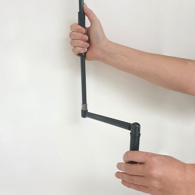 Manivelle acier avec tige ronde Ø 12mm pour volet roulant