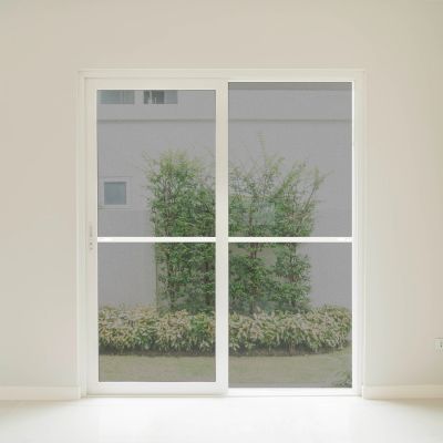 Moustiquaire coulissante recoupable en alu pour baie vitrée