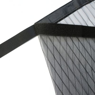 Moustiquaire double lamelle aimantée sans perçage pour baie vitrée