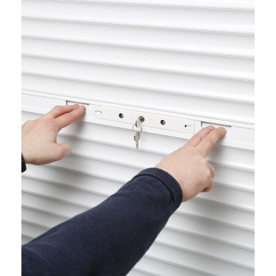 Mise en situation volet roulant à tirage direct avec serrure