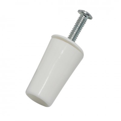 butée ronde 40mm blanche pour volet roulant