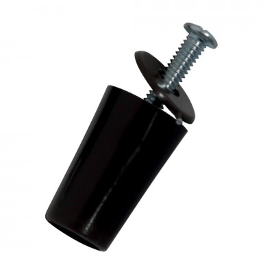 butée ronde 40mm noire pour volet roulant