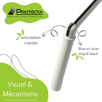 Manivelle acier avec tige hexagonale Ø 10mm pour volet roulant