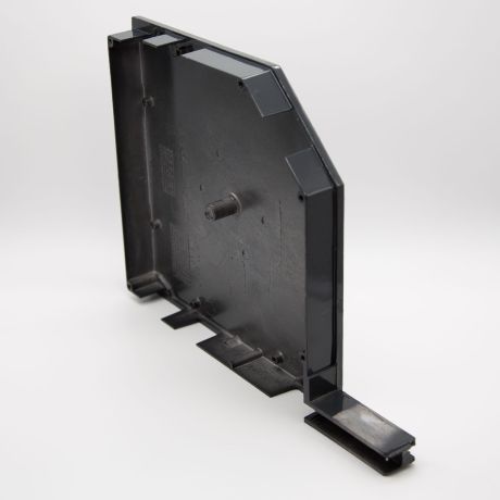 Paire de joues en aluminium 250mm pan coupé pour coffre porte de garage