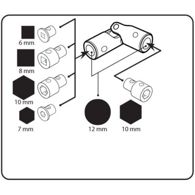 Cardan acier universel pour volet roulant
