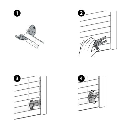Pince de verrouillage pour volet roulant - lot de 2