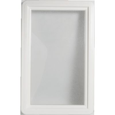 Hublot rectangulaire pour porte de garage-blanc