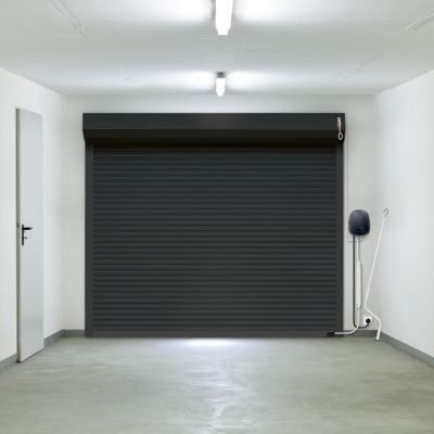 Porte de garage enroulable alu h200 x l240cm motorisée AGATHE