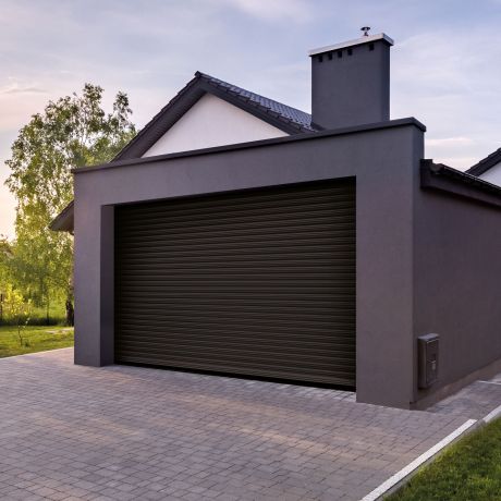 Porte de garage enroulable alu h200 x l240cm motorisée AGATHE