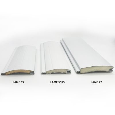 Lame aluminium 77mm pour porte de garage enroulable