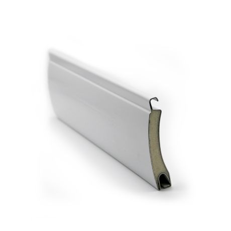 Lame aluminium renforcé 55mm pour porte de garage enroulable