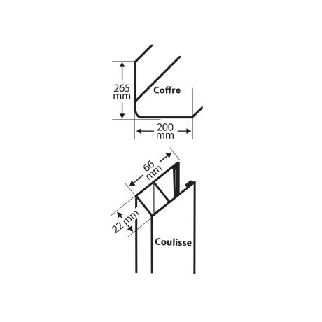Porte de garage enroulable aluminium first - motorisée - h200 x l240cm